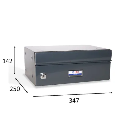 BUZON EXPO HORIZONTAL 347x250 ANTRACITA